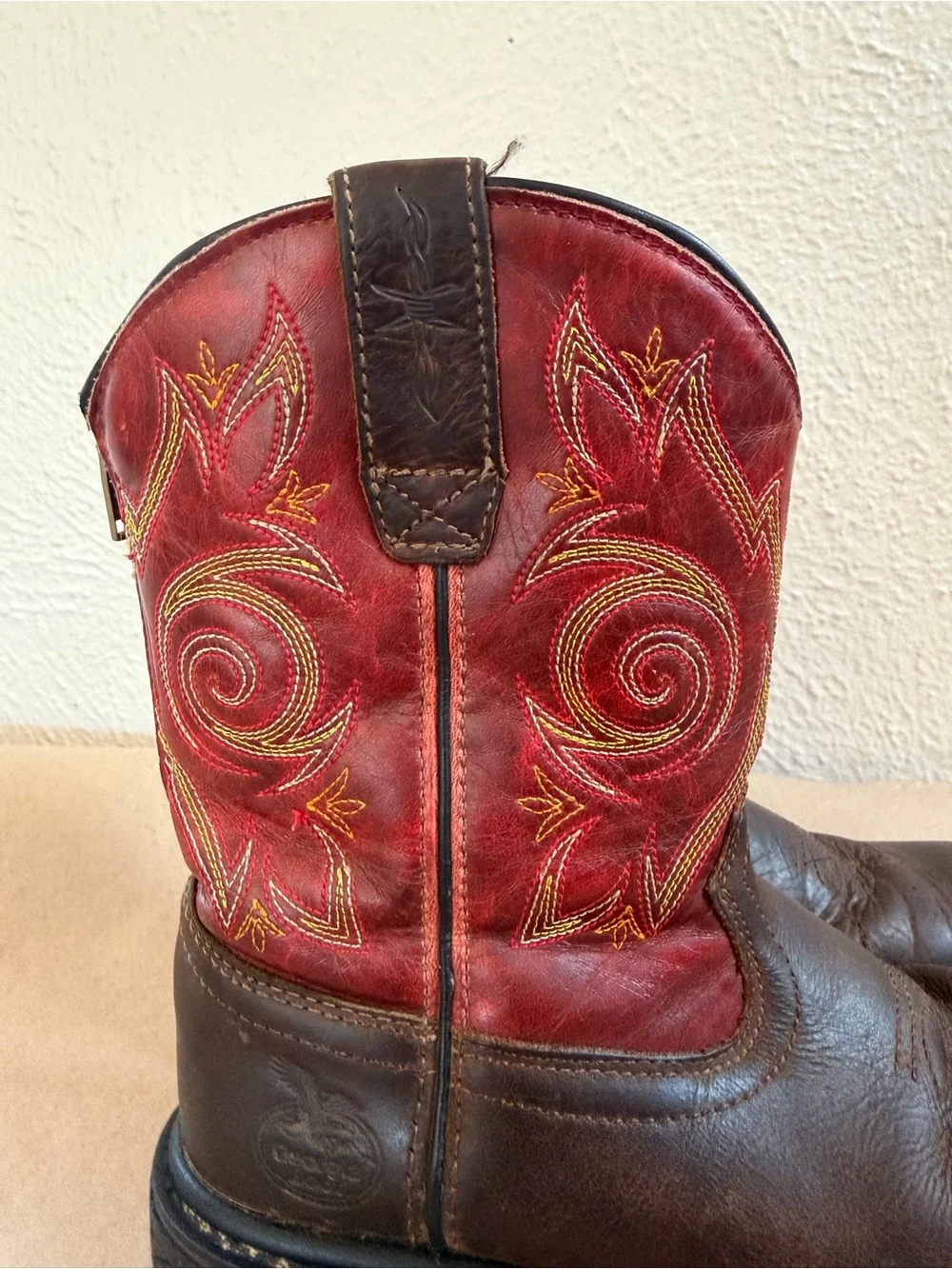 Georgia Boot 8” Carbo Tec brown/red